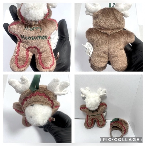 NWT Boyds Bears Mini Merry Moosemas disguised as ginger bread approx 5” - Picture 7 of 12